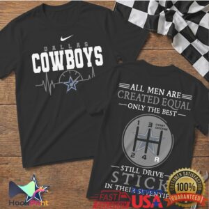 Dallas Cowboys Football Heartbeat Manual Gear Shift Sports Fan Gift Men Women T Shirt