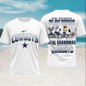 Dallas Cowboys Grandma Watch Football Snoopy Friends Bingo T Shirt Dallas Cowboys Grandma Watch Football Snoopy Friends Bingo T Shirt