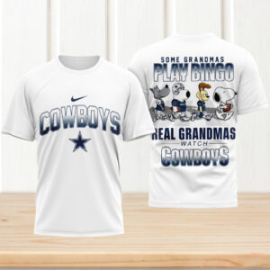 Dallas Cowboys Grandma Watch Football Snoopy Friends Bingo T Shirt