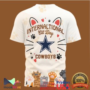 Dallas Cowboys International Cat Day Team Pride Fan T Shirt Dallas Cowboys International Cat Day Team Pride Fan T Shirt