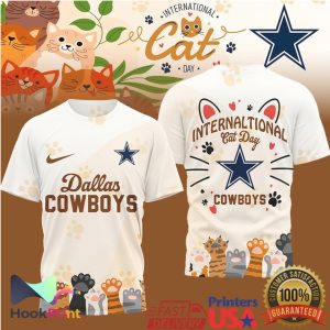 Dallas Cowboys International Cat Day Team Pride Fan T Shirt