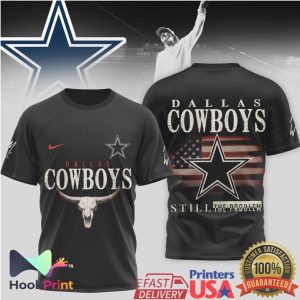 Dallas Cowboys Longhorn Skull American Flag “Still The Problem” T Shirt