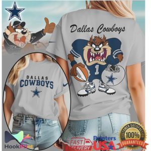 Dallas Cowboys Looney Tunes Taz Tasmanian Devil NFL Fan Graphic T Shirt Dallas Cowboys Looney Tunes Taz Tasmanian Devil NFL Fan Graphic T Shirt