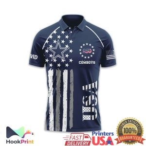 Dallas Cowboys USA 250th Anniversary 1776 2026 Patriotic Polo Shirt Dallas Cowboys USA 250th Anniversary 1776 2026 Patriotic Polo Shirt