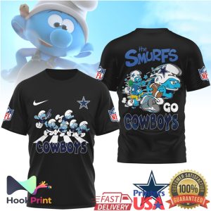 Dallas Cowboys x The Smurfs Go Cowboys Abbey Road NFL T Shirt