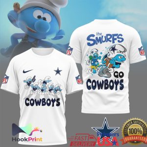 Dallas Cowboys x The Smurfs Go Cowboys Abbey Road NFL T Shirt