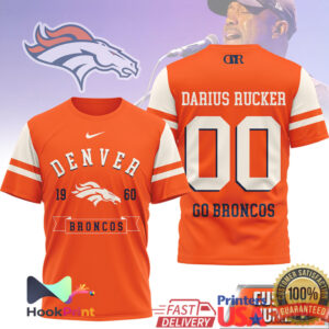 Darius Rucker Denver Broncos 1960 Go Broncos Vintage Style Fans T Shirt Darius Rucker Denver Broncos 1960 Go Broncos Vintage Style Fans T Shirt