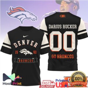 Darius Rucker Denver Broncos 1960 Go Broncos Vintage Style Fans T Shirt