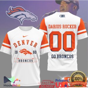 Darius Rucker Denver Broncos 1960 Go Broncos Vintage Style Fans T Shirt