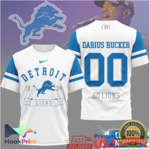 Darius Rucker Detroit Lions Go Lions Football Fan Vintage Sport T Shirt