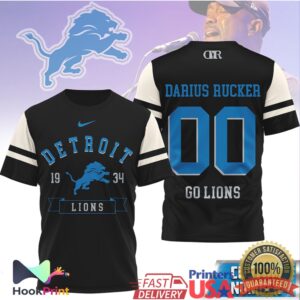 Darius Rucker Detroit Lions Go Lions Football Fan Vintage Sport T Shirt