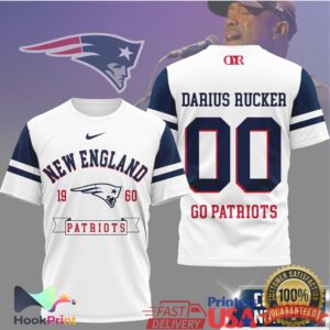 Darius Rucker New England Patriots Go Patriots Football Fan Vintage T Shirt