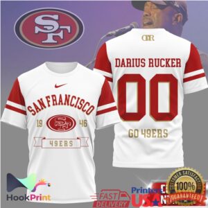 Darius Rucker San Francisco 49ers Go 49ers Football Fan Vintage T Shirt