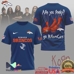 Denver Broncos x Korn Issues Doll Are You Ready Tribute T Shirt
