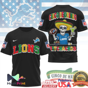 Detroit Lions Cinco De Drinko Bitchachos 2026 Mexican Fiesta Retro Fans Men Women T Shirt
