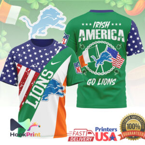 Detroit Lions Irish America St. Patrick’s Day 2026 Vintage Fan Apparel T Shirt Detroit Lions Irish America St. Patrick’s Day 2026 Vintage Fan Apparel T Shirt
