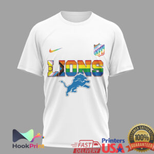Detroit Lions NFL More Pride Less Prejudice Snoopy Rainbow 2026 T Shirt