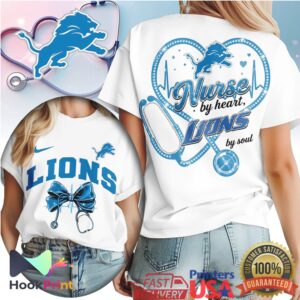 Detroit Lions Nurse By Heart Lions By Soul 2026 Football T Shirt