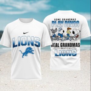Detroit Lions Some Grandmas Play Bingo Real Grandmas Watch Lions T Shirt Detroit Lions Some Grandmas Play Bingo Real Grandmas Watch Lions T Shirt