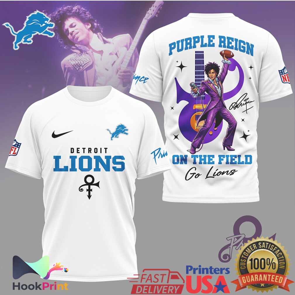 Detroit Lions x Prince Purple Reign On The Field T Shirt Detroit Lions x Prince Purple Reign On The Field T Shirt