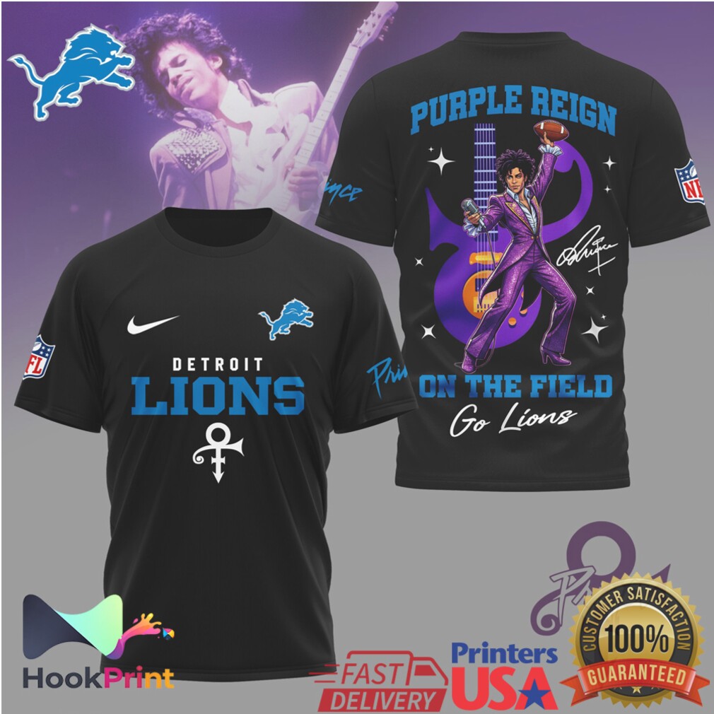 Detroit Lions x Prince Purple Reign On The Field T Shirt Detroit Lions x Prince Purple Reign On The Field T Shirt