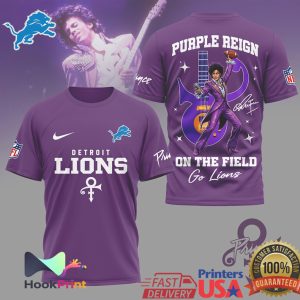 Detroit Lions x Prince Purple Reign On The Field T Shirt