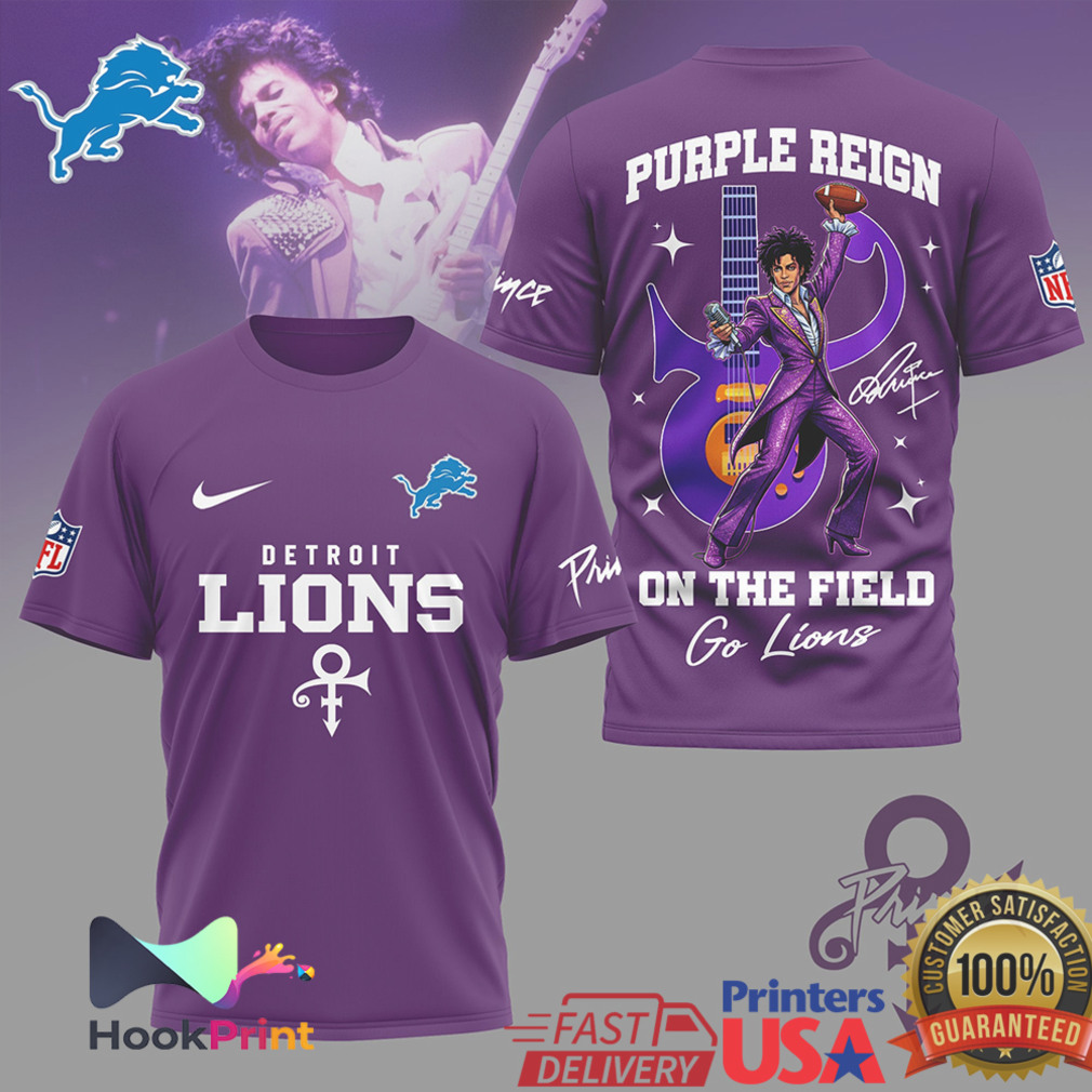 Detroit Lions x Prince Purple Reign On The Field T Shirt Detroit Lions x Prince Purple Reign On The Field T Shirt