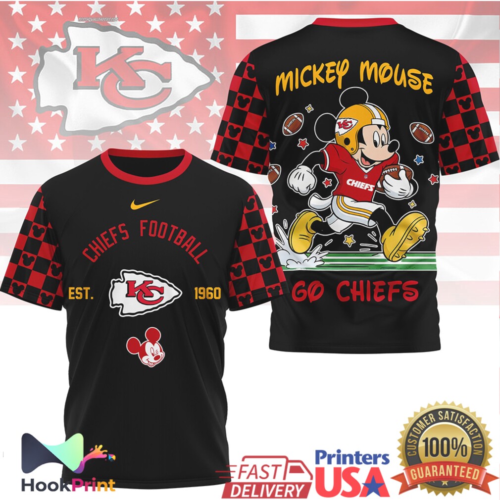 Disney Mickey Mouse Kansas City Chiefs Football EST 1960 NFL T Shirt Disney Mickey Mouse Kansas City Chiefs Football EST 1960 NFL T Shirt