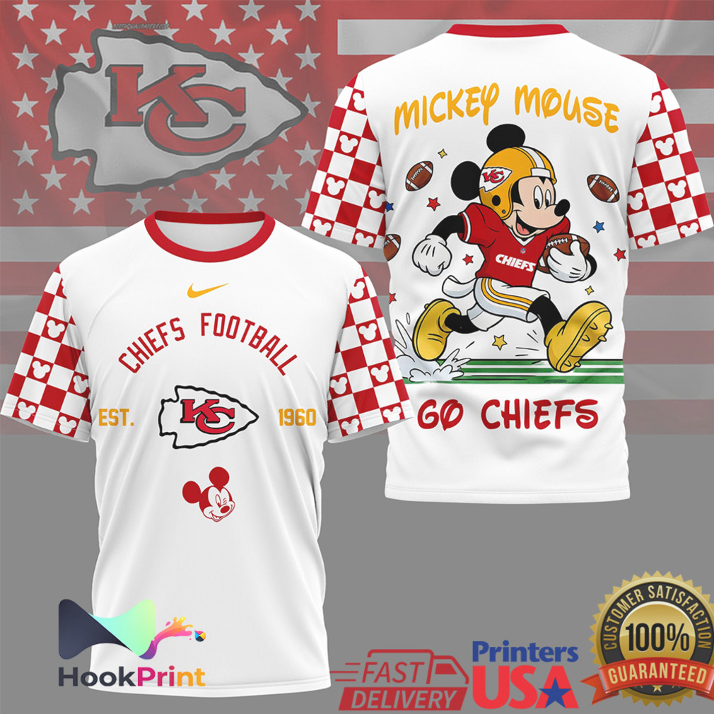 Disney Mickey Mouse Kansas City Chiefs Football EST 1960 NFL T Shirt Disney Mickey Mouse Kansas City Chiefs Football EST 1960 NFL T Shirt