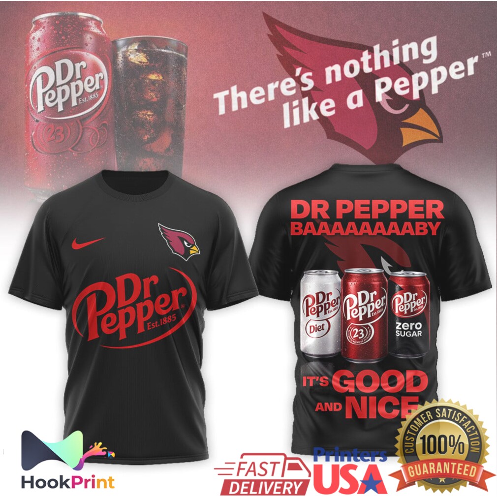 Dr Pepper x Arizona Cardinals Nothing Like a Pepper Fan T Shirt Dr Pepper x Arizona Cardinals Nothing Like a Pepper Fan T Shirt