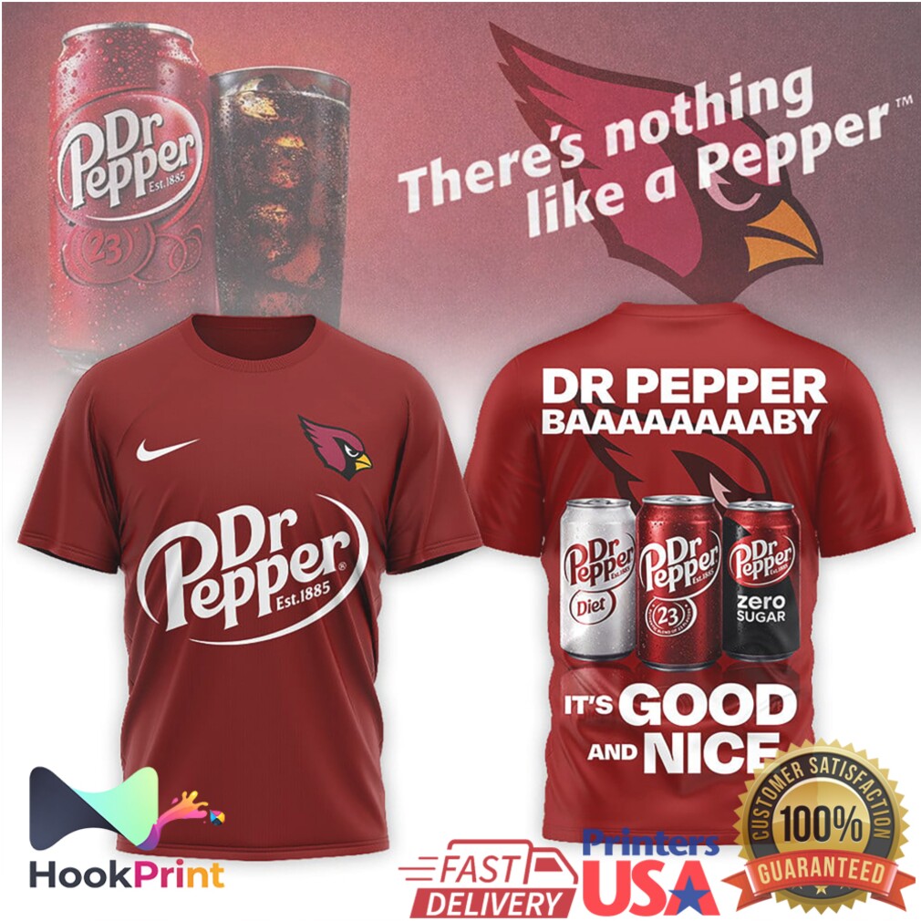 Dr Pepper x Arizona Cardinals Nothing Like a Pepper Fan T Shirt Dr Pepper x Arizona Cardinals Nothing Like a Pepper Fan T Shirt