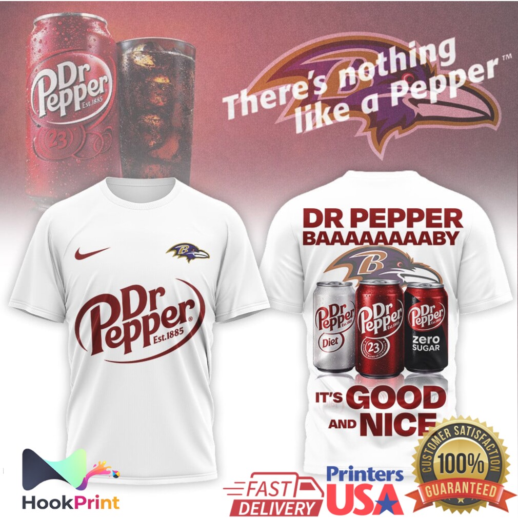 Dr Pepper x Baltimore Ravens Baaaaaaaaby Official T Shirt Dr Pepper x Baltimore Ravens Baaaaaaaaby Official T Shirt