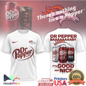 Dr Pepper x Denver Broncos Nothing Like a Pepper NFL T Shirt Dr Pepper x Denver Broncos Nothing Like a Pepper NFL T Shirt