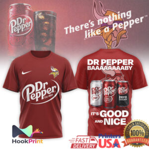 Dr Pepper x Minnesota Vikings NFL Mascot Graphic T Shirt