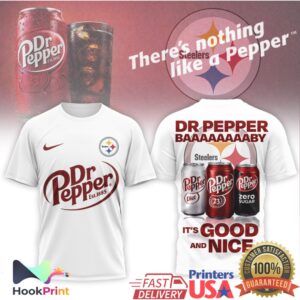 Dr Pepper x Pittsburgh Slers Nothing Like a Pepper NFL T Shirt Dr Pepper x Pittsburgh Slers Nothing Like a Pepper NFL T Shirt