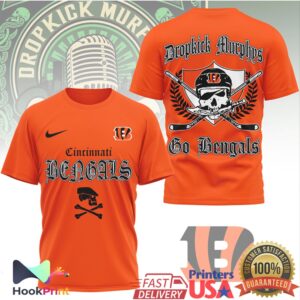 Dropkick Murphys Cincinnati Bengals Go Bengals Vintage Style Fans For T Shirt
