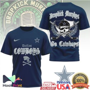 Dropkick Murphys Dallas Cowboys Go Cowboys Vintage Style Fans For T Shirt