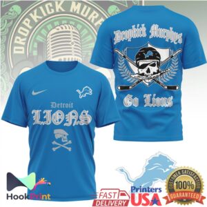 Dropkick Murphys Detroit Lions Go Lions 2026 Retro Motor City Fan T Shirt