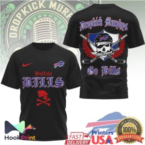 Dropkick Murphys Go Bills Buffalo Football Skull Vintage Music Fans T Shirt