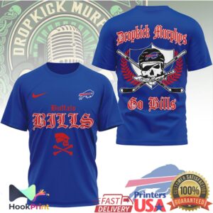 Dropkick Murphys Go Bills Buffalo Football Skull Vintage Music Fans T Shirt