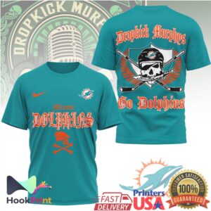 Dropkick Murphys Miami Dolphins Go Dolphins Vintage Style Fans For T Shirt