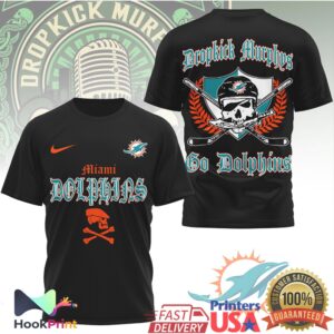 Dropkick Murphys Miami Dolphins Go Dolphins Vintage Style Fans For T Shirt