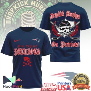 Dropkick Murphys New England Patriots Go Patriots 2026 Retro Sport Fan T Shirt