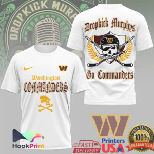 Dropkick Murphys Washington Commanders Go Commanders 2026 Vintage Heritage Fan T Shirt Dropkick Murphys Washington Commanders Go Commanders 2026 Vintage Heritage Fan T Shirt