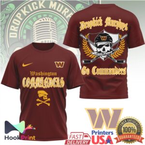 Dropkick Murphys Washington Commanders Go Commanders 2026 Vintage Heritage Fan T Shirt