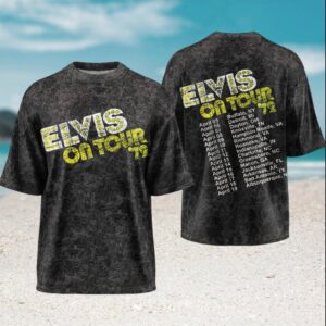 Elvis On Tour 1972 Vintage Style Rock and Roll Music Fan T Shirt
