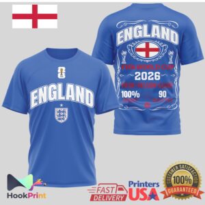 England National Team FIFA rld Cup 2026 Pride Passion Glory T Shirt