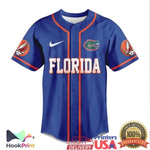 Florida Gators Grateful Dead Dancing Bears Baseball Jersey Florida Gators Grateful Dead Dancing Bears Baseball Jersey