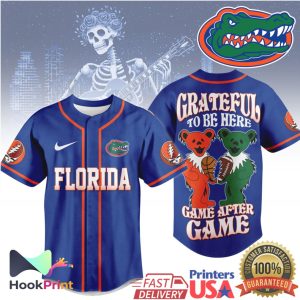 Florida Gators Grateful Dead Dancing Bears Baseball Jersey