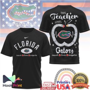 Florida Gators This Teacher Loves Gators Teach Love Inspire Retro Fans Men Women T Shirt Florida Gators This Teacher Loves Gators Teach Love Inspire Retro Fans Men Women T Shirt